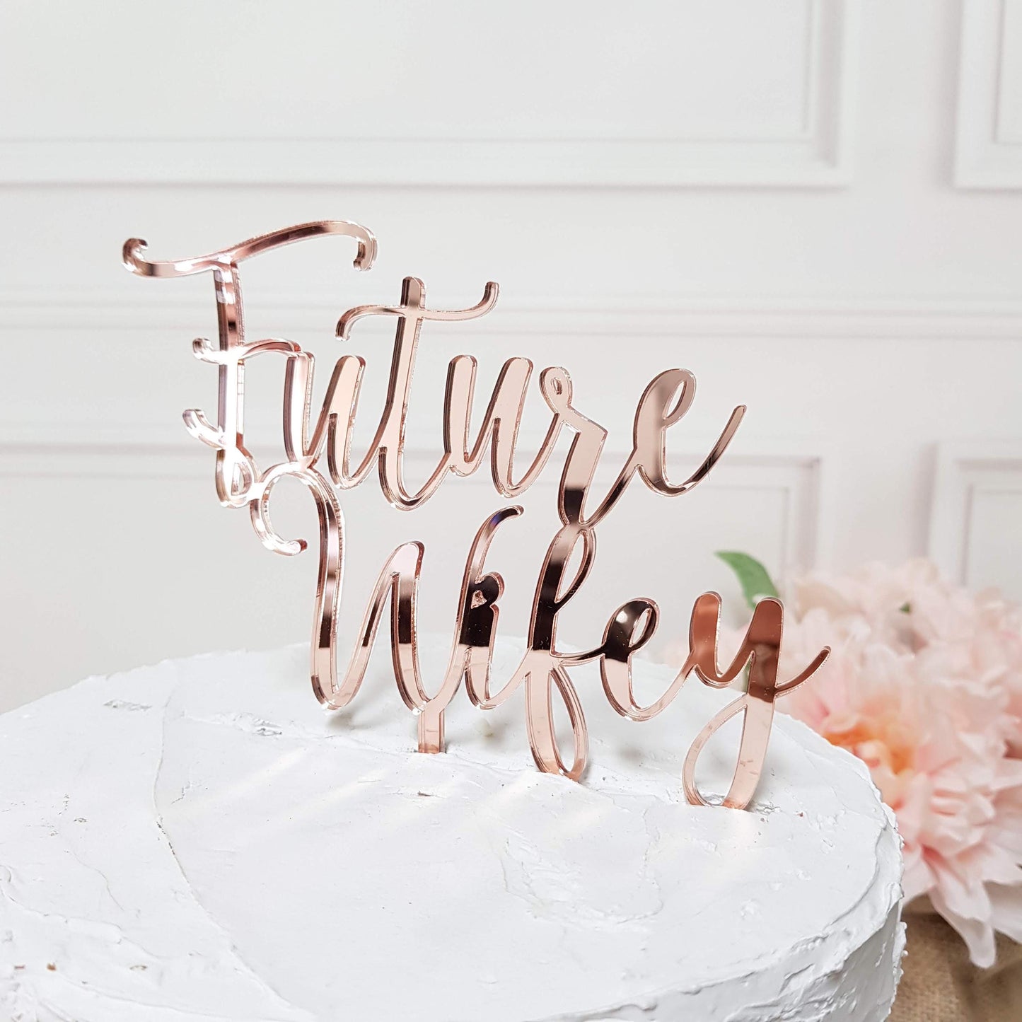 Future wifey Cake Topper, Custom Cake Topper, bridal shower, Bachelorette Cake Topper, bridal shower topper, acrylic cake topper