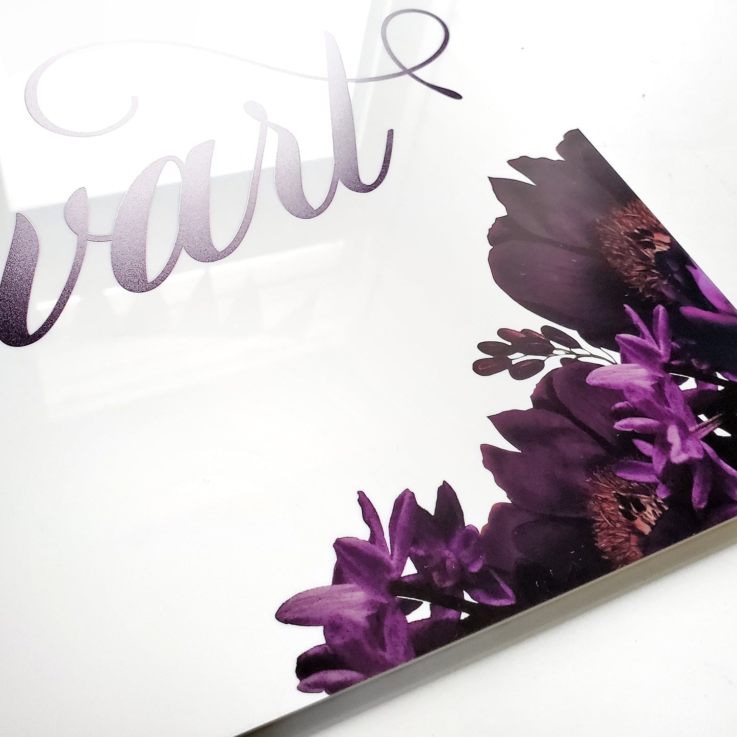 Custom Welcome Floral Sign