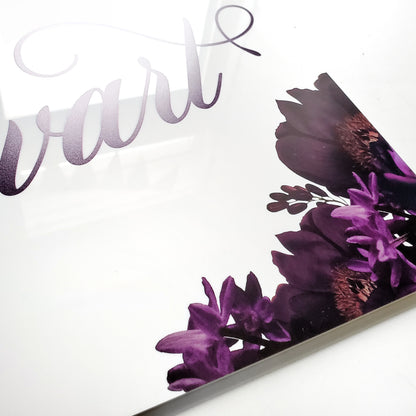 Custom Welcome Floral Sign