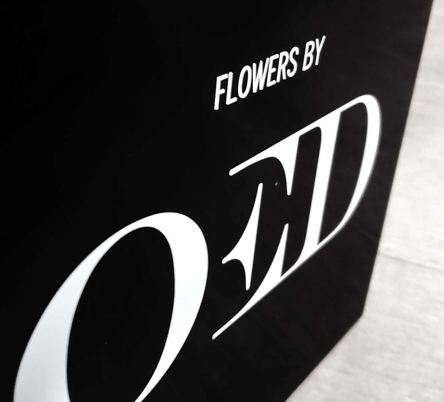 Custom Welcome Floral Sign