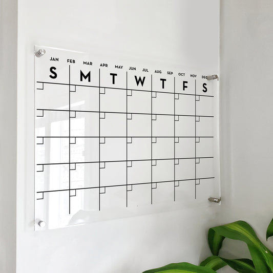 Wall Acrylic Planner - Monthly