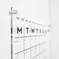 Wall Acrylic Planner - Monthly + Notes + Menu