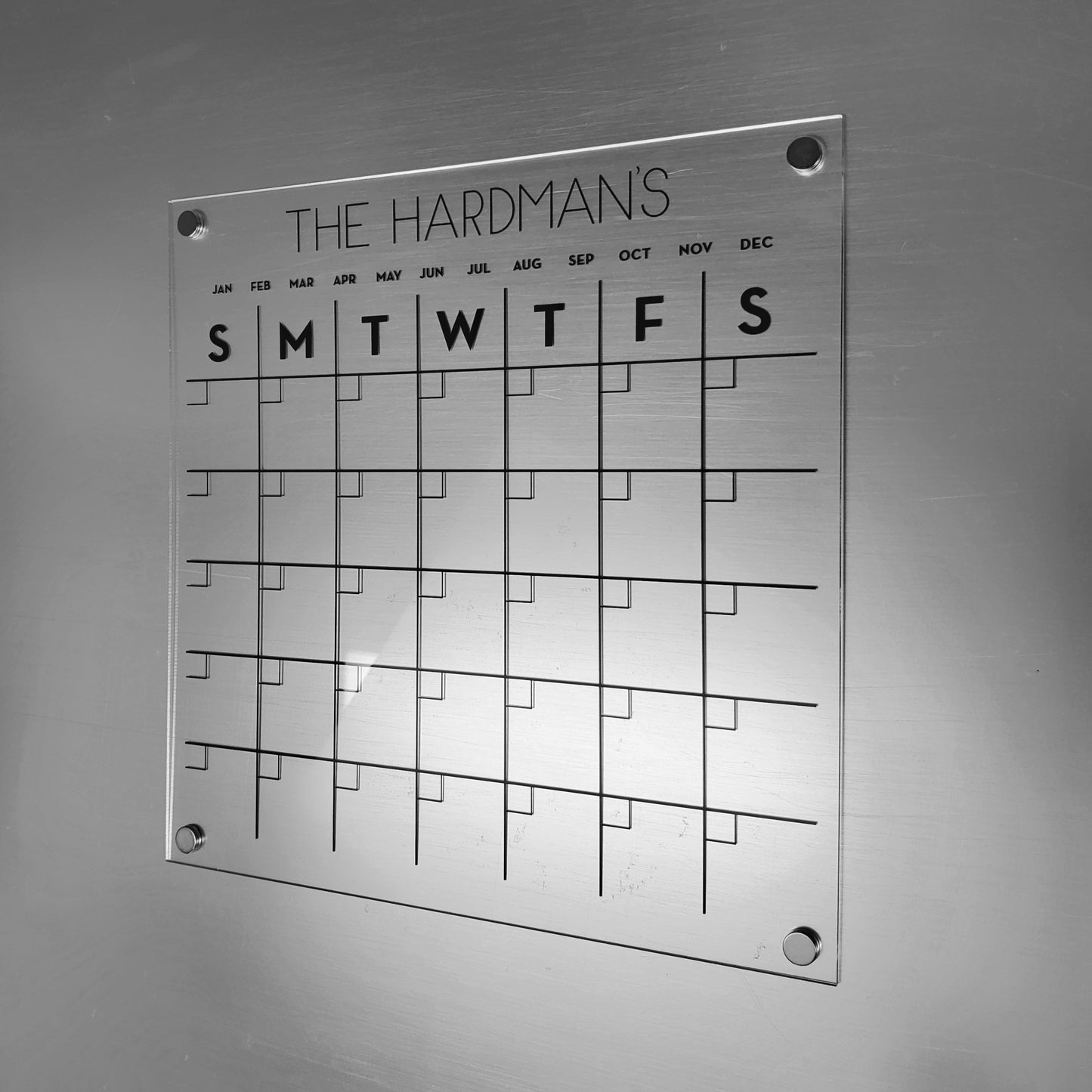 Magnetic Acrylic Planner with Custom Title
