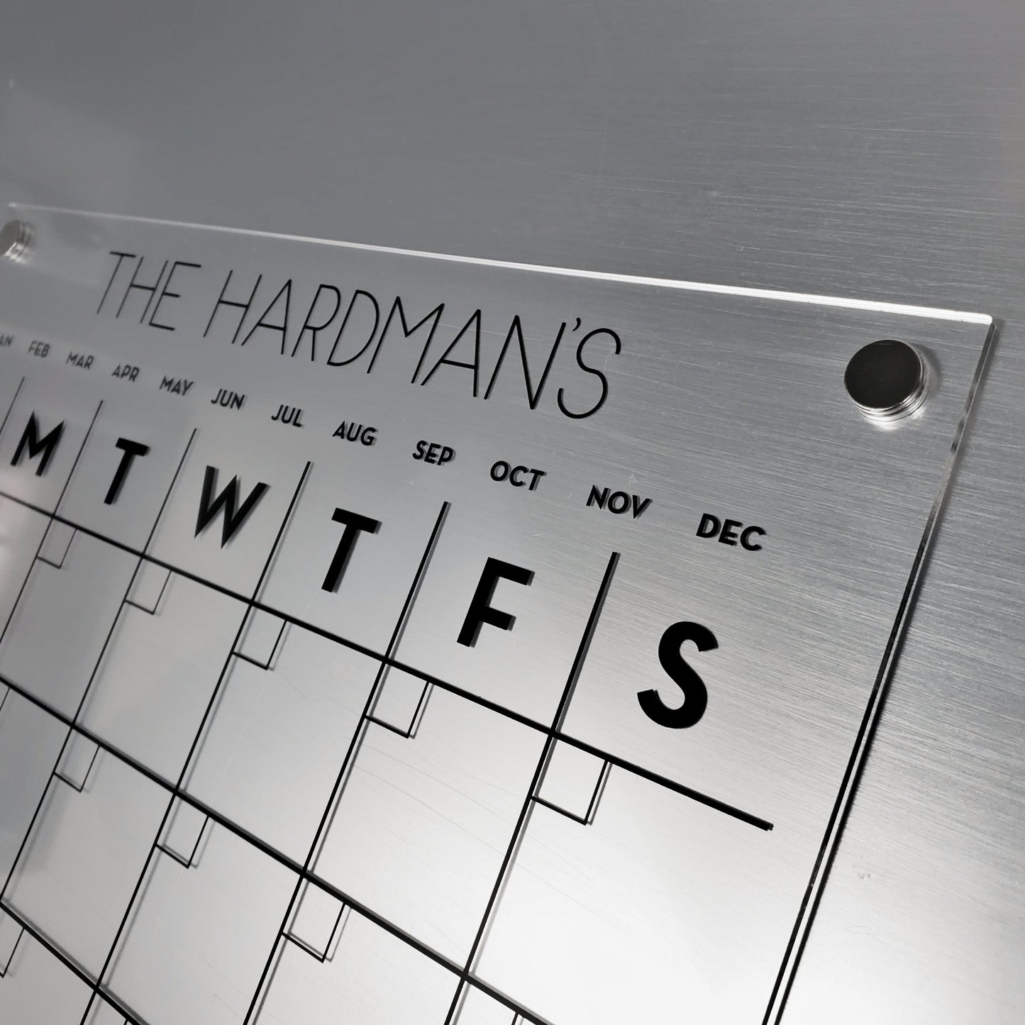 Magnetic Acrylic Planner with Custom Title