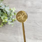 Wedding Drink stirrers - Custom Logo in Mirror