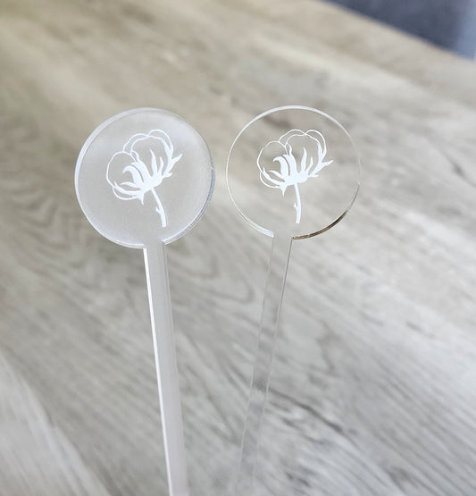 Wedding Drink stirrers - Custom Logo in solid color