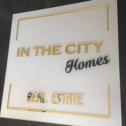 Custom Personal Branding Sign
