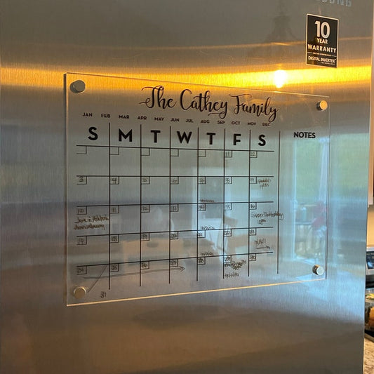Magnetic Acrylic Planner with Custom Title