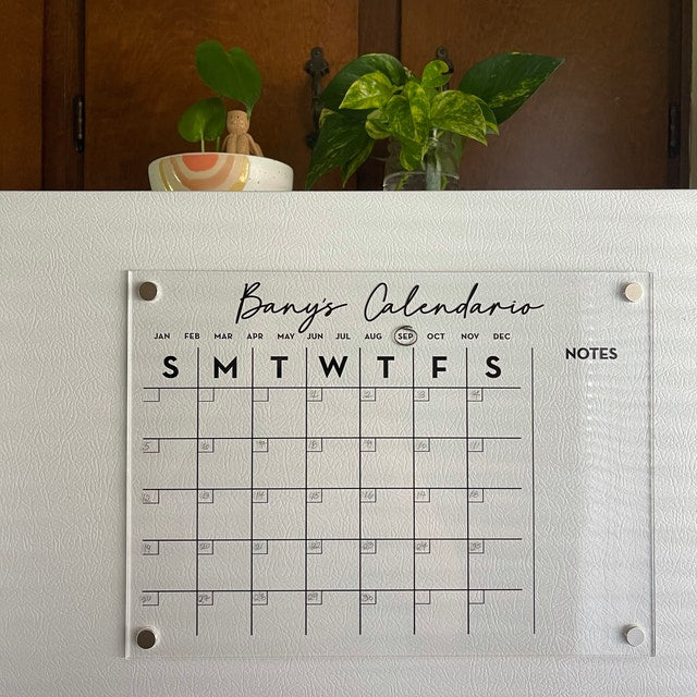 Magnetic Acrylic Planner with Custom Title