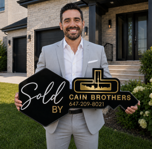 Custom Realtor Key Sold Sign