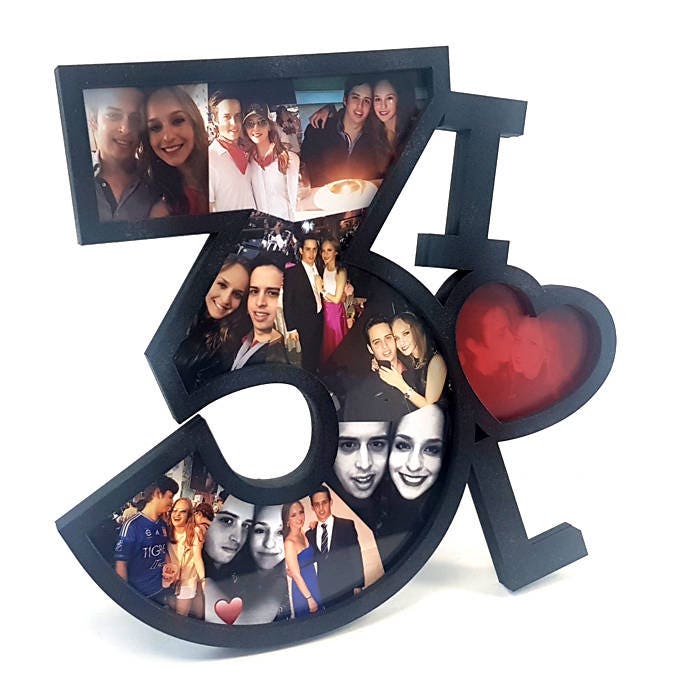 Anniversary Gift, Photo frame, anniversary frame, Original gift, Couple memorabilia, Photo collage, Anniversary Gifts for Him