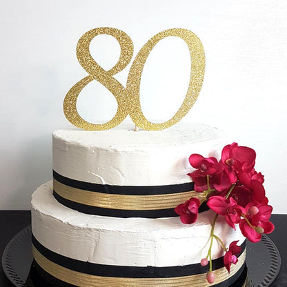 Acrylic Number Cake Topper, Birthday Anniversary