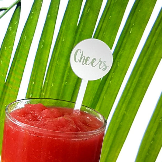 Personalized Acrylic Drink Stirrers, Custom Cocktail Party Sticks