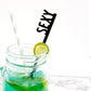 Custom Acrylic Drink Stirrers, Personalized Cocktail Sticks, Party Decor
