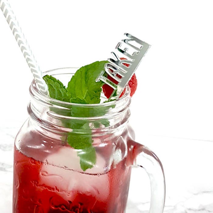 Custom Acrylic Drink Stirrers, Personalized Cocktail Sticks, Party Decor