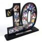Anniversary Gift, Photo frame, anniversary frame, Original gift, Couple memorabilia, Photo collage, Wood number, Wooden letter, 10 years