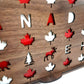 Canadian Four in a Row Game | Canada Themed Board Game Gift, Souvenir, Unique Keepsake, customized birthday present