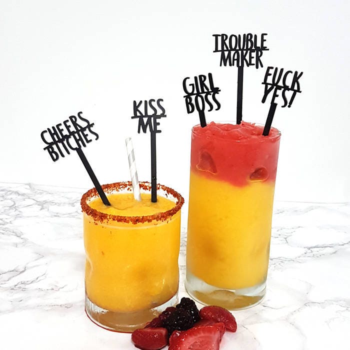 Acrylic Wedding Drink Stirrers, Cocktail Party Sticks