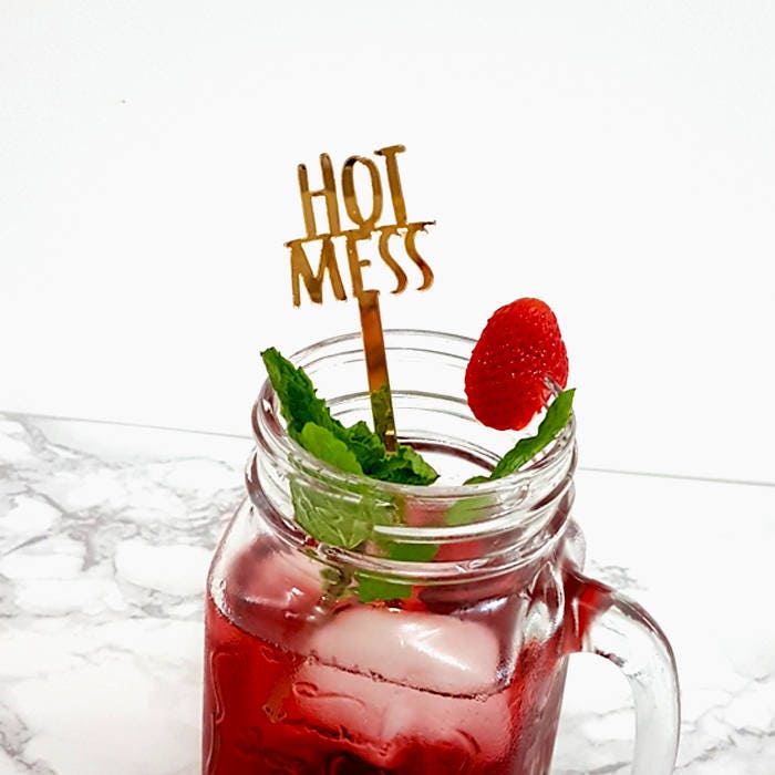 Acrylic Wedding Drink Stirrers, Cocktail Party Sticks