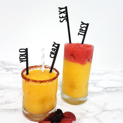 Custom Acrylic Drink Stirrers, Personalized Cocktail Sticks, Party Decor