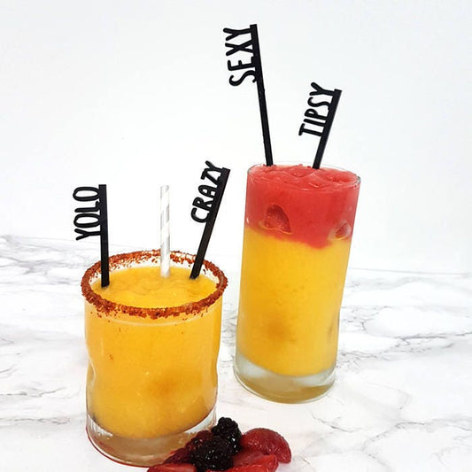 Custom Acrylic Drink Stirrers, Personalized Cocktail Sticks, Party Decor
