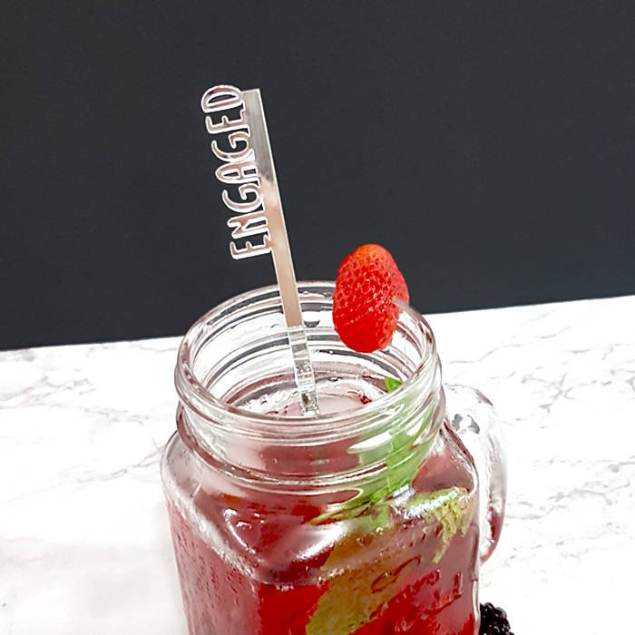 Custom Acrylic Drink Stirrers, Personalized Cocktail Sticks, Party Decor