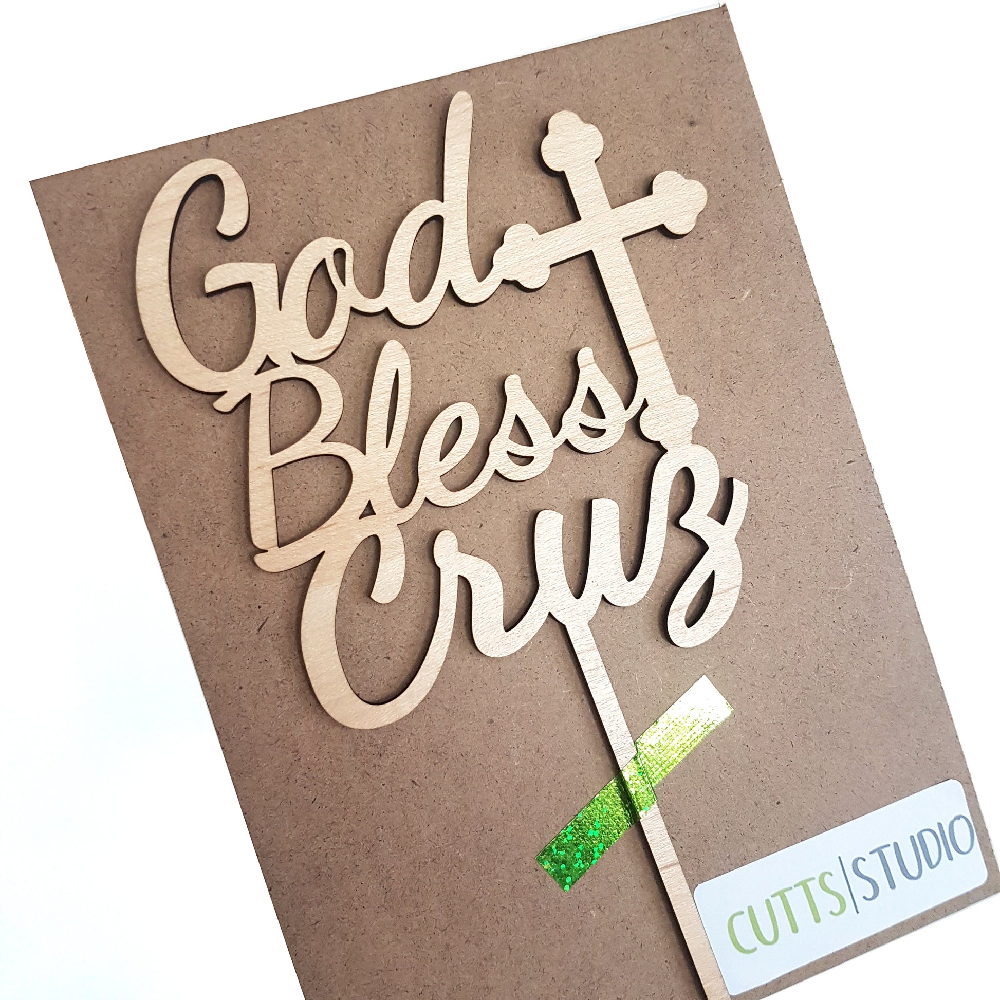 Personalized God Bless Cake Topper, Baptism, Christening, Communion