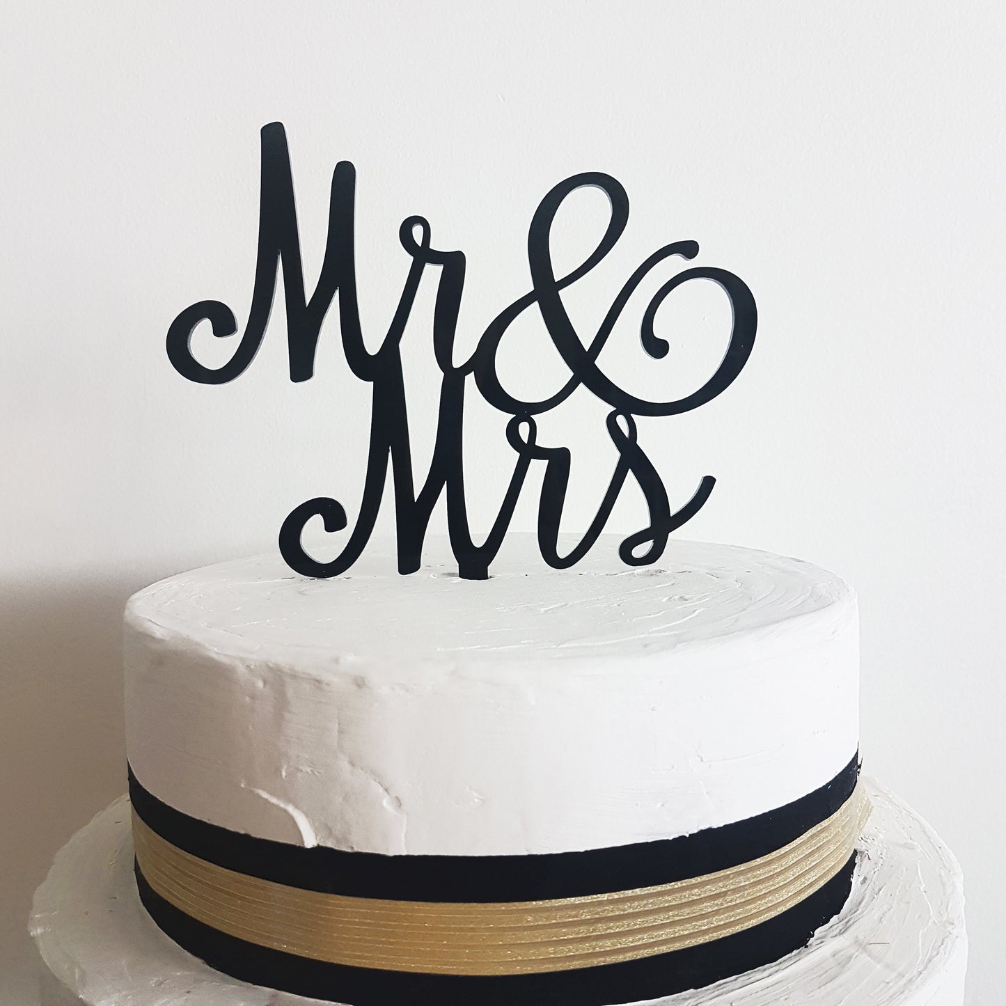 Mr & Mrs Cake Topper, Acrylic Wedding Cake Decoration