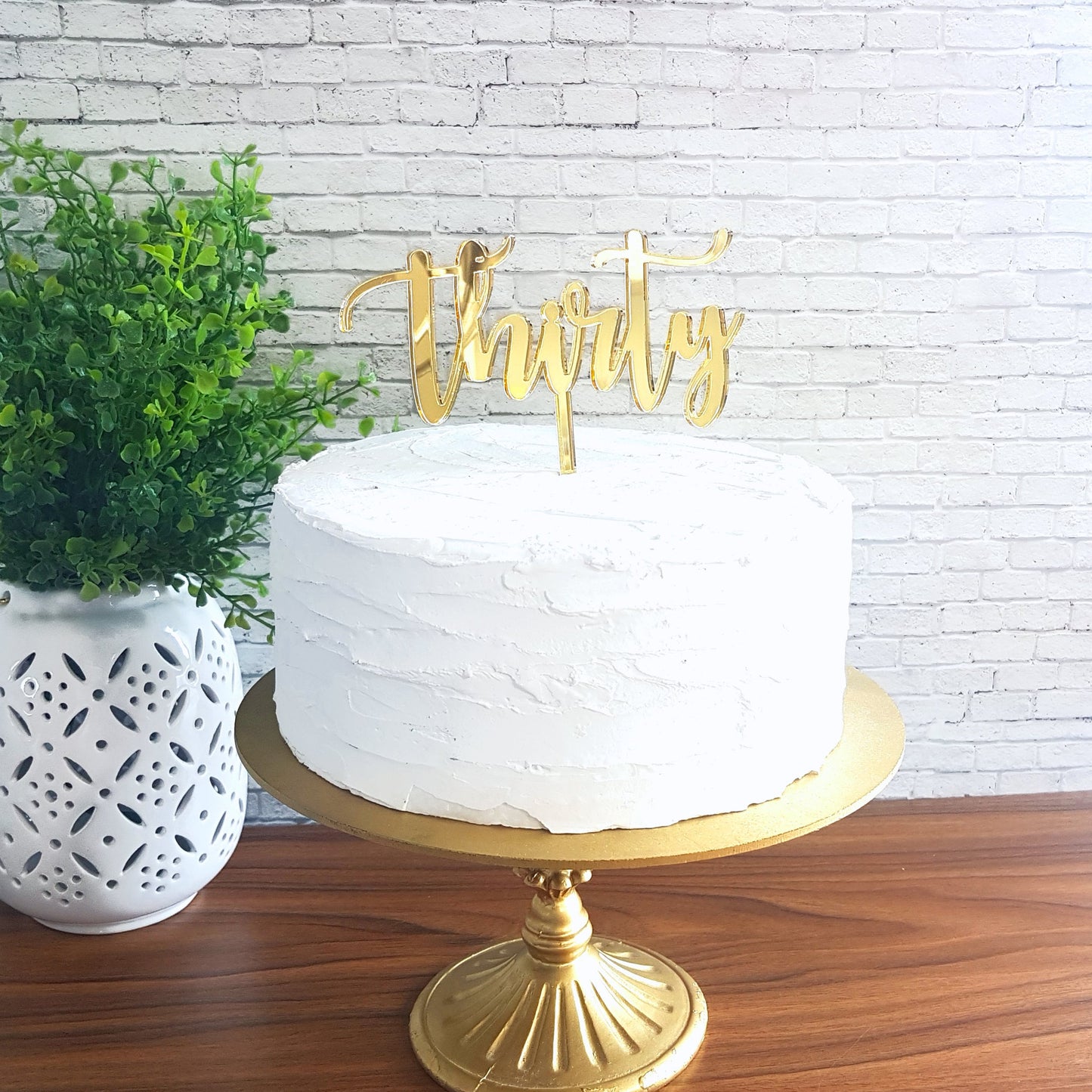 Thirty Cake Topper, 30th Birthday, Anniversary, Birthday Cake ornament