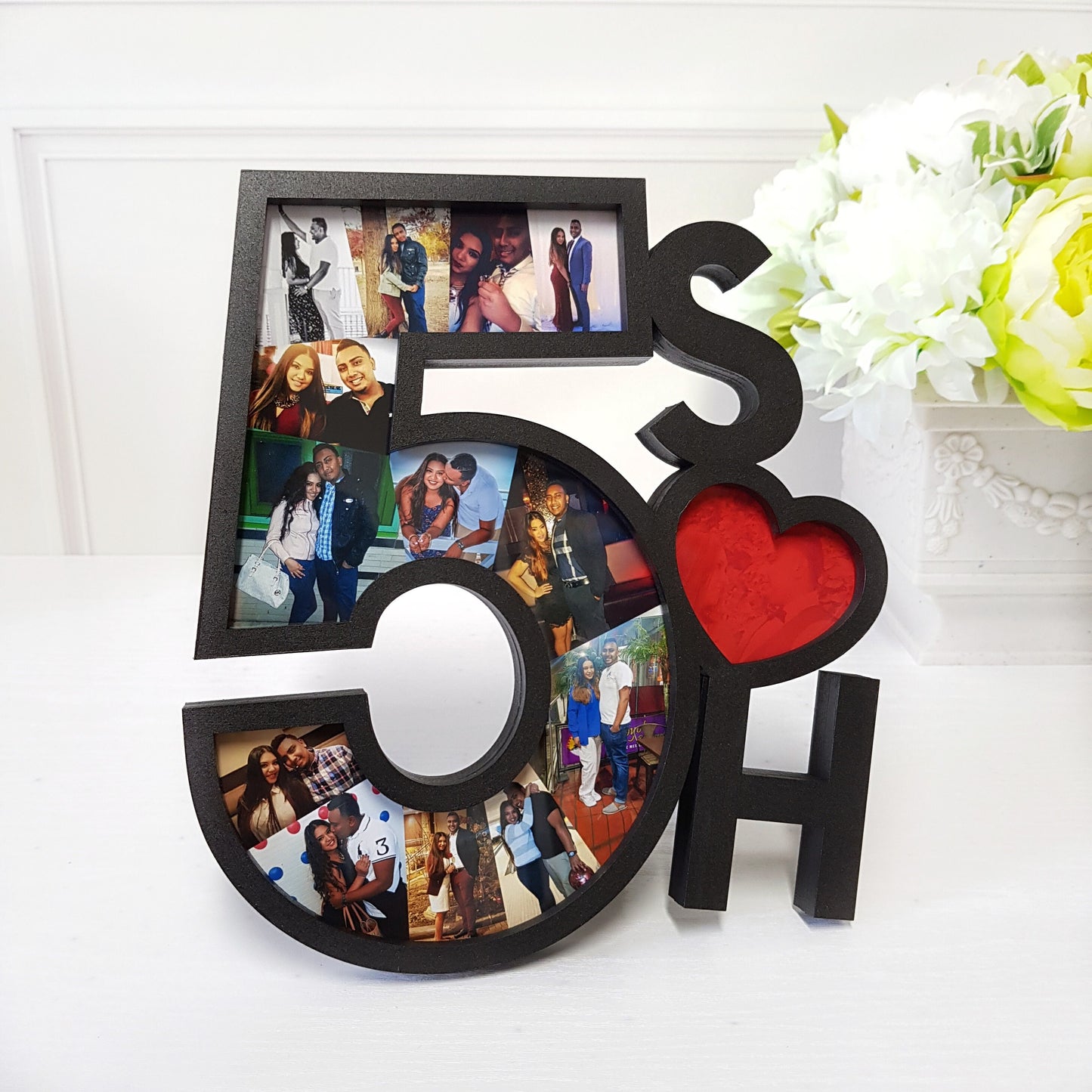 Anniversary Gift, Photo frame, anniversary frame, Original gift, Couple memorabilia, Photo collage, Anniversary Gifts for Him