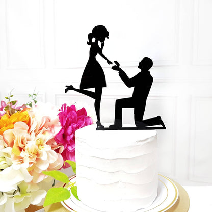 Custom Engagement Cake Topper, Acrylic Wedding Decor