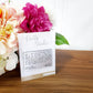 Personalized Wallet Insert Card, Engraved Anniversary Gift