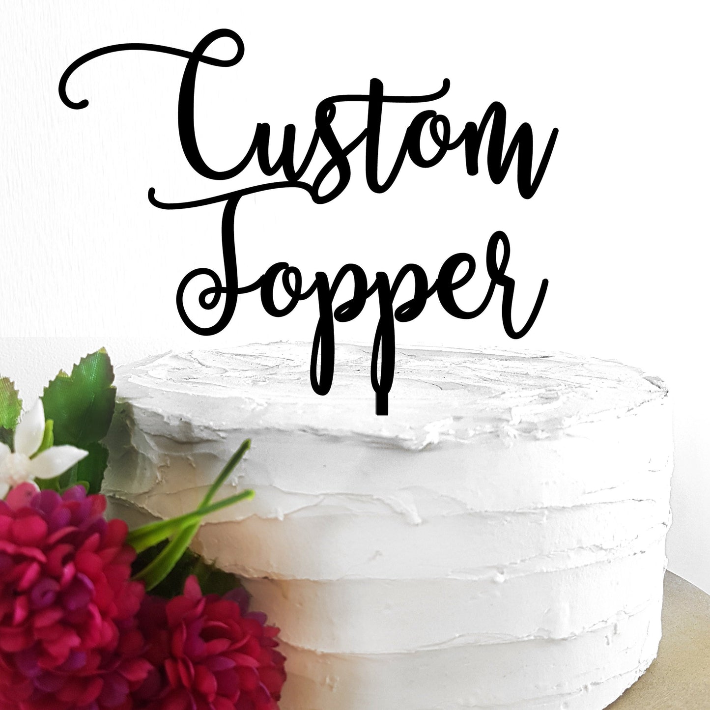 Personalized Acrylic Cake Topper, Custom Wedding Decor
