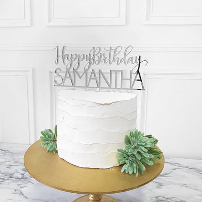 Name Cake Topper, Birthday Cake Topper, Custom Cake Topper, Custom Birthday Cake Topper, 30 years cake topper, Birthday cake ornament
