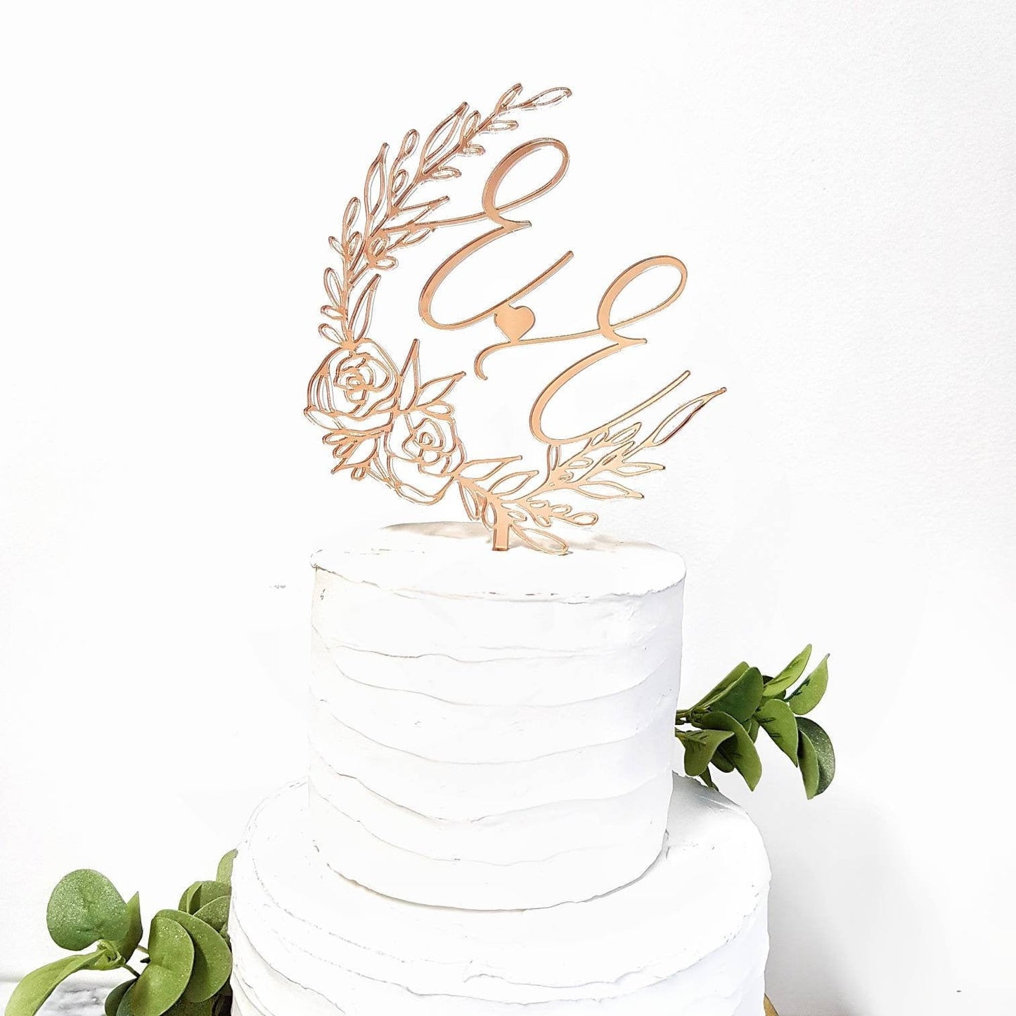 Personalized Cake Topper, Custom Cake Topper, Acrylic Cake Topper, Wedding Cake Topper, bridal shower Cake Topper, Mirror cake topper,