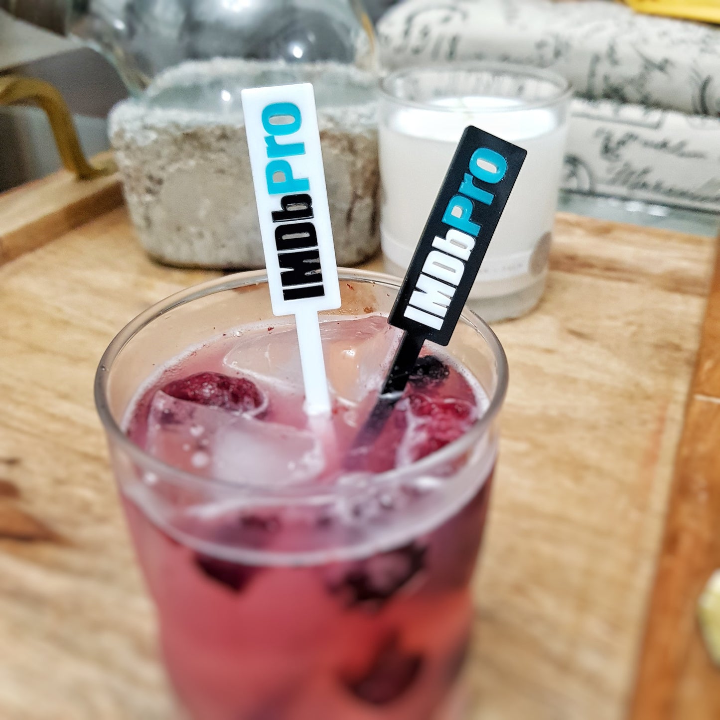 Custom Logo Acrylic Drink Stirrers, Corporate Branding