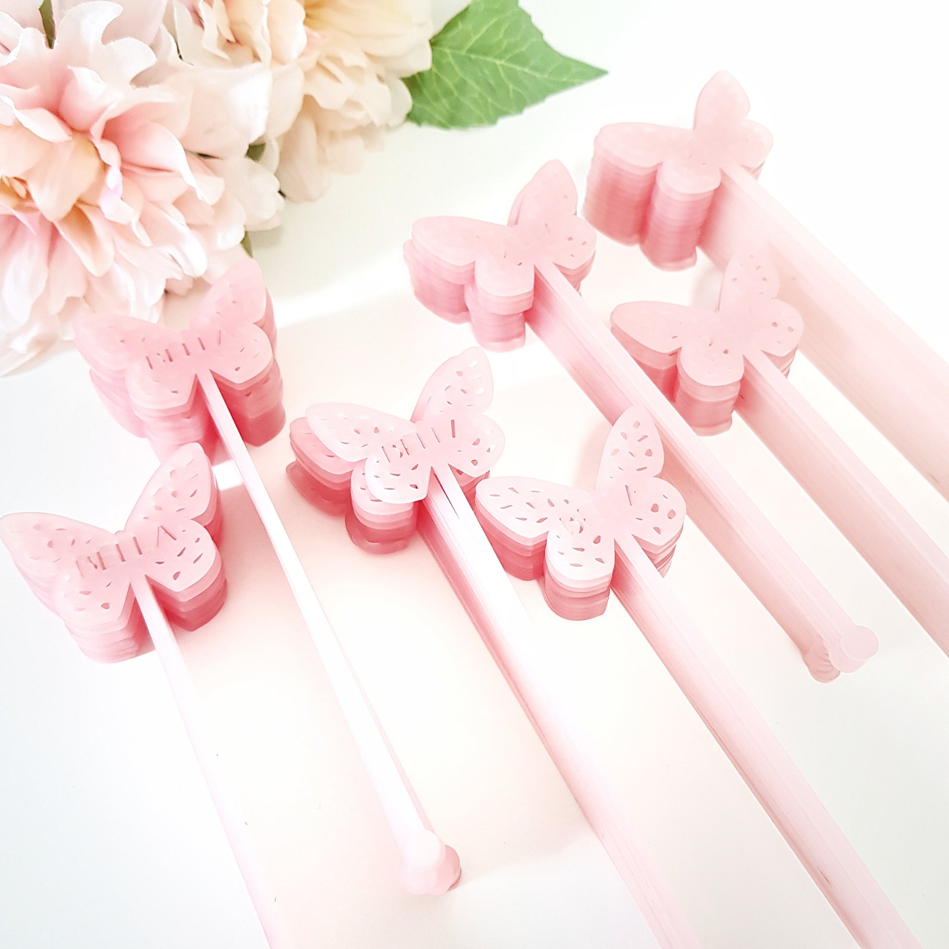 Butterfly Drink stirrers, Cocktail stirrers, custom Stirrers, Drink Stirrers, Baptism Drink Stirrers, Cocktail Stick, Party Sticks