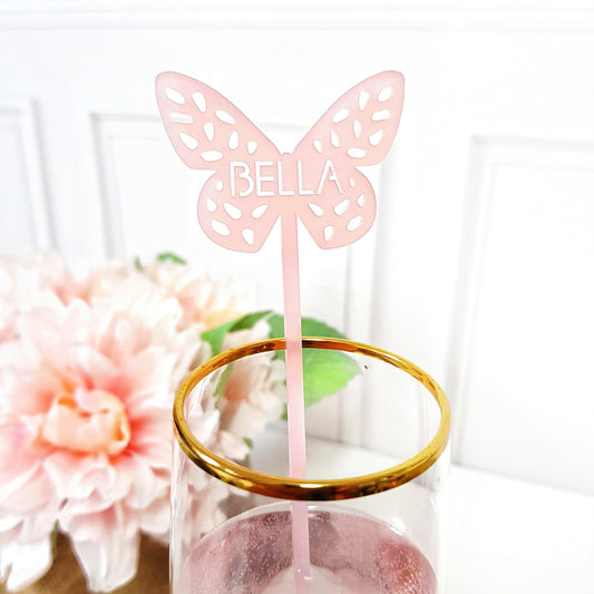 Butterfly Drink stirrers, Cocktail stirrers, custom Stirrers, Drink Stirrers, Baptism Drink Stirrers, Cocktail Stick, Party Sticks