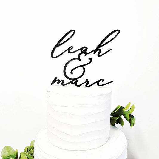 Custom Name Cake Topper, Personalized name Cake Topper, Cake Topper, Engagement Cake Topper, Bridal Cake Topper, Bridal Shower Cake Topper