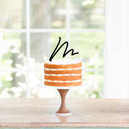 Initial Cake Topper, Letter Cake Topper, Wedding Cake Topper, Engagement Cake Topper, Bridal Shower Cake Topper, Acrylic Topper