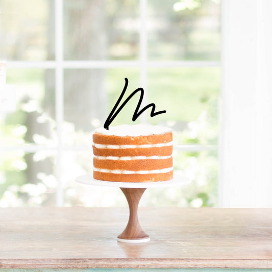 Initial Cake Topper, Letter Cake Topper, Wedding Cake Topper, Engagement Cake Topper, Bridal Shower Cake Topper, Acrylic Topper