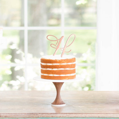 Initial Cake Topper, Letter Cake Topper, Wedding Cake Topper, Engagement Cake Topper, Bridal Shower Cake Topper, Acrylic Topper