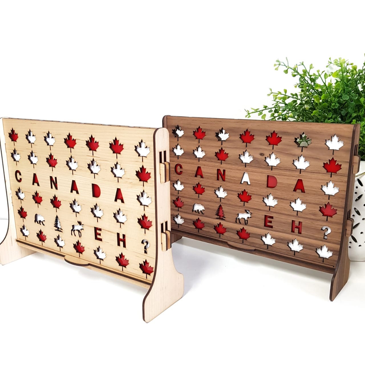 Canadian Four in a Row Game | Canada Themed Board Game Gift, Souvenir, Unique Keepsake, customized birthday present