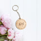 Custom keychain, Anniversary gift, couple gift, Anniversary keychain, wood keychain, gifts for him, gifts for her, keyring
