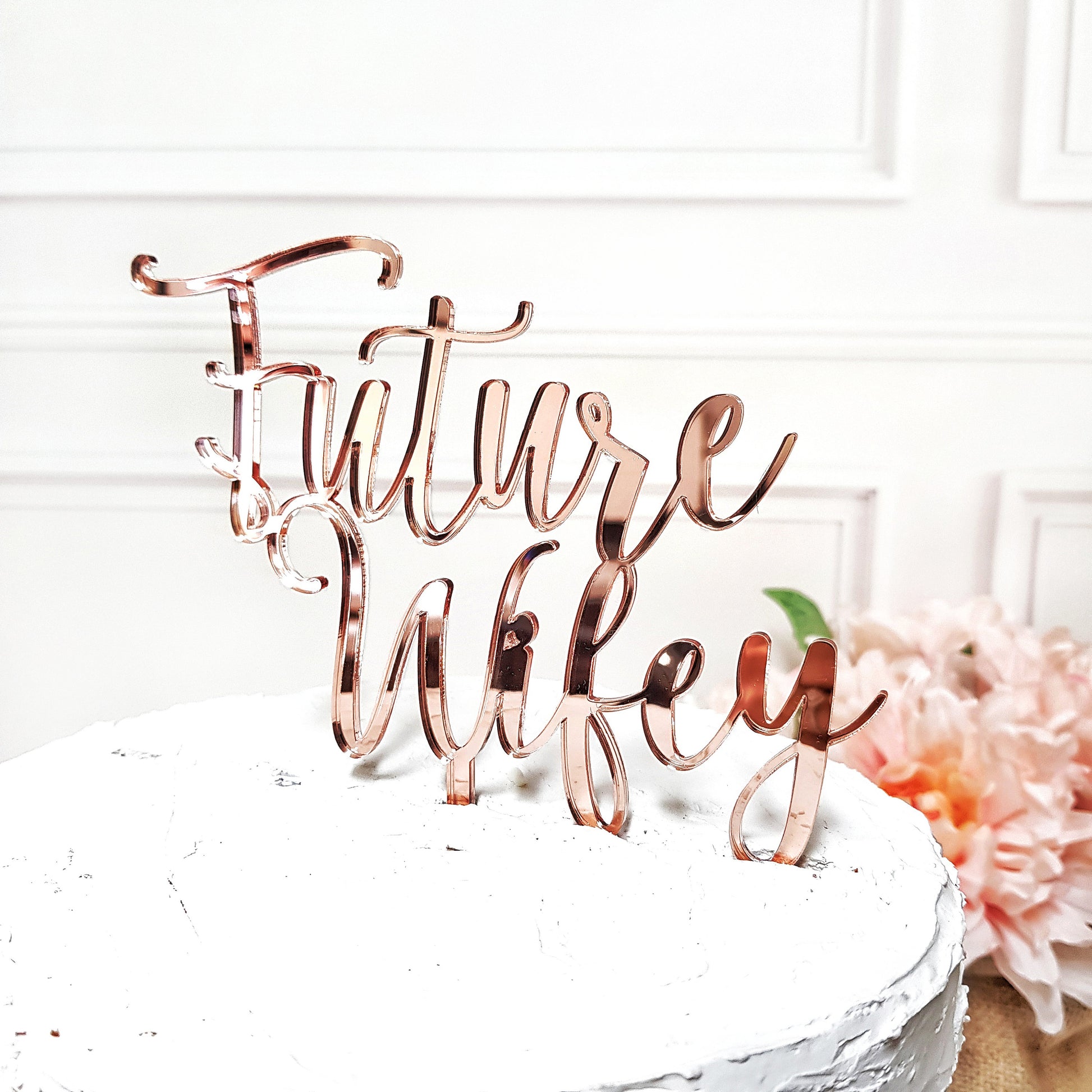 Future wifey Cake Topper, Custom Cake Topper, bridal shower, Bachelorette Cake Topper, bridal shower topper, acrylic cake topper