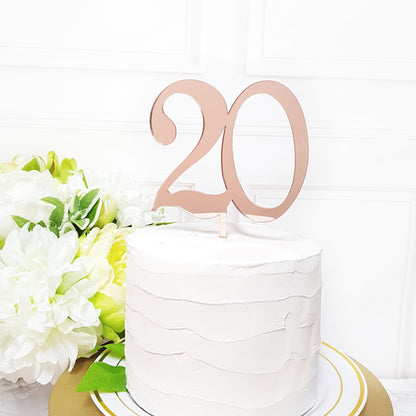 Acrylic Number Cake Topper, Birthday Anniversary