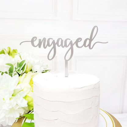 Engaged Cake Topper, Wedding Cake Topper, anniversary Cake Topper, Forever Cake Topper, custom Cake Topper, soul mates cake topper