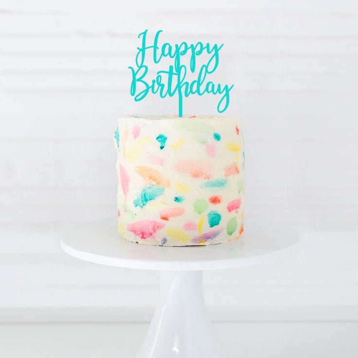 Birthday Cake Topper, Happy Birthday Cake Topper, Milestone Birthday, Anniversary Cake Topper, Birthday Cake ornament