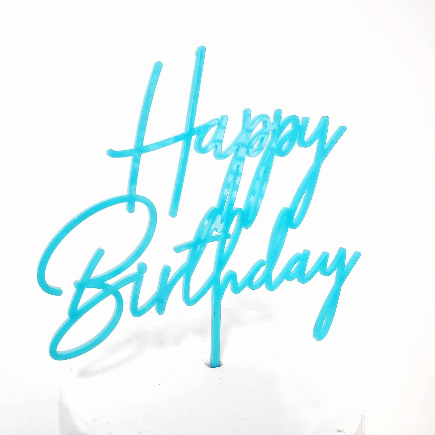 Birthday Cake Topper, Happy Birthday Cake Topper, Milestone Birthday, Anniversary Cake Topper, Birthday Cake ornament