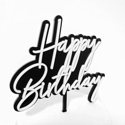Birthday Cake Topper, Happy Birthday Cake Topper, Milestone Birthday, Anniversary Cake Topper, Birthday Cake ornament